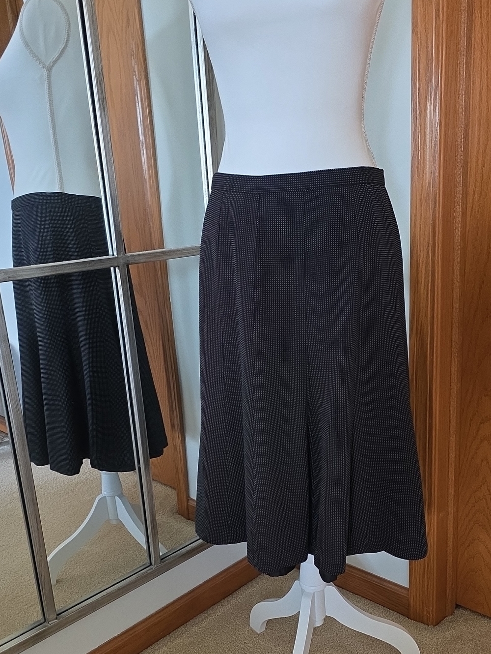Talbots Italian Wool Polka Dot Skirt